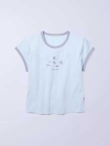 Jung Kook Baby Blue Baby Tee